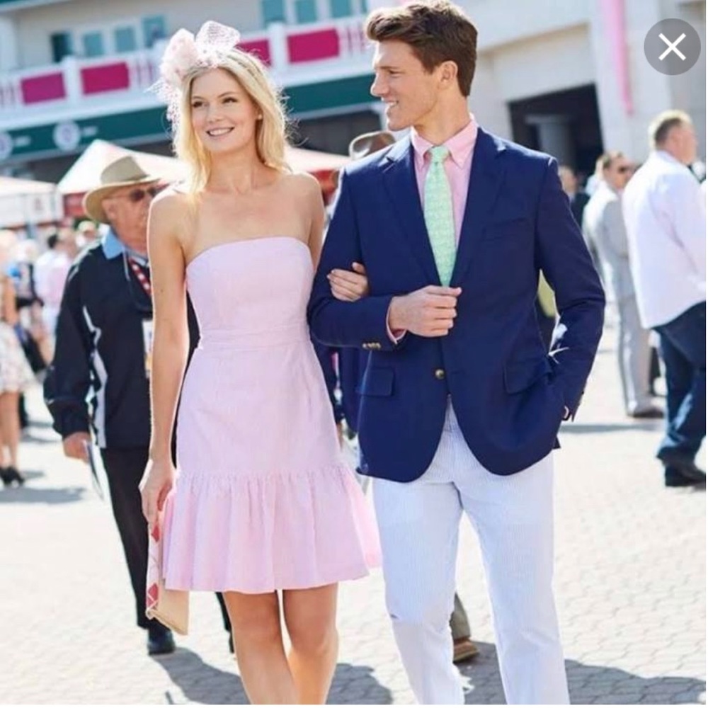 NWT -  Vineyard Vines Derby size 8 Seersucker